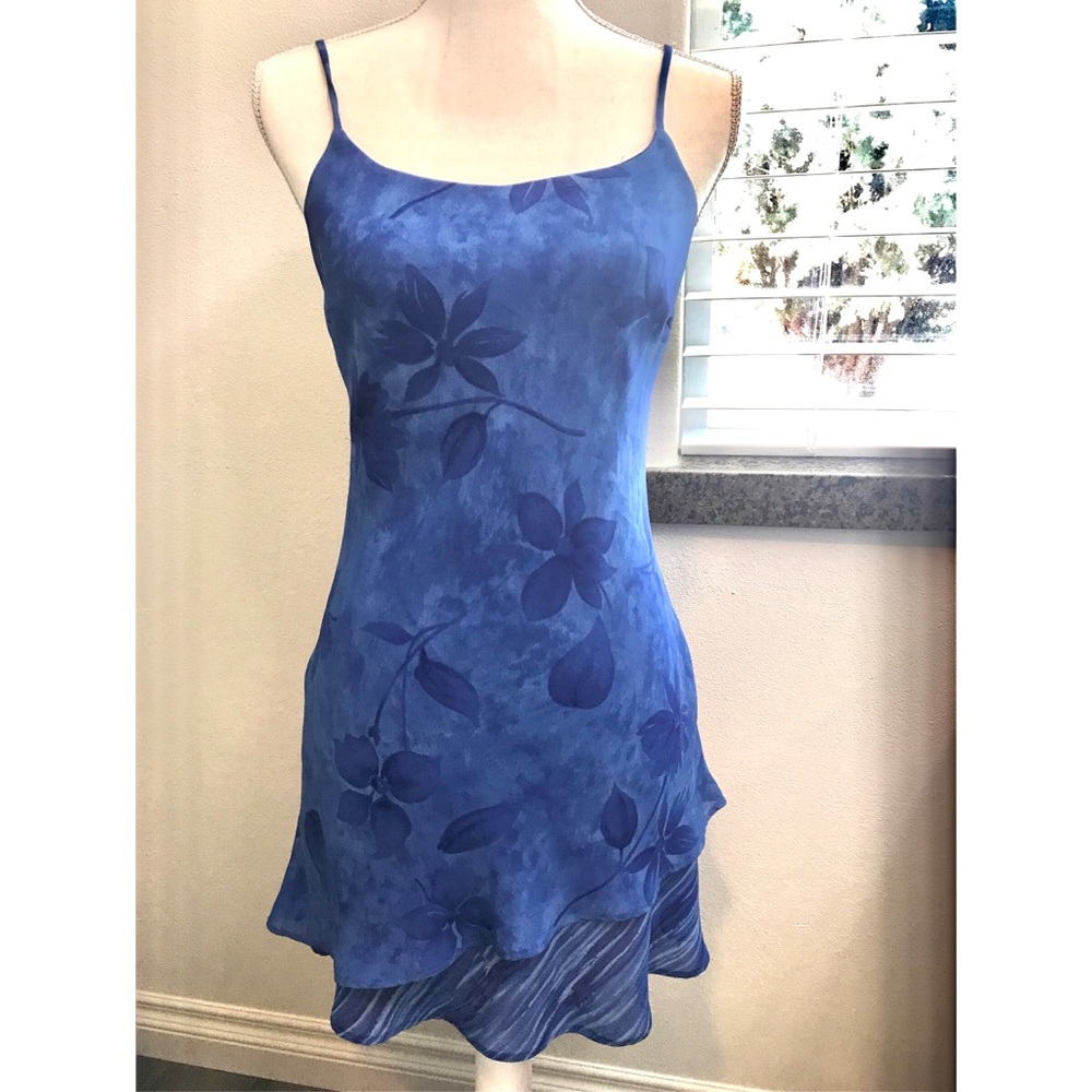 Spaghetti strap blue Sundress